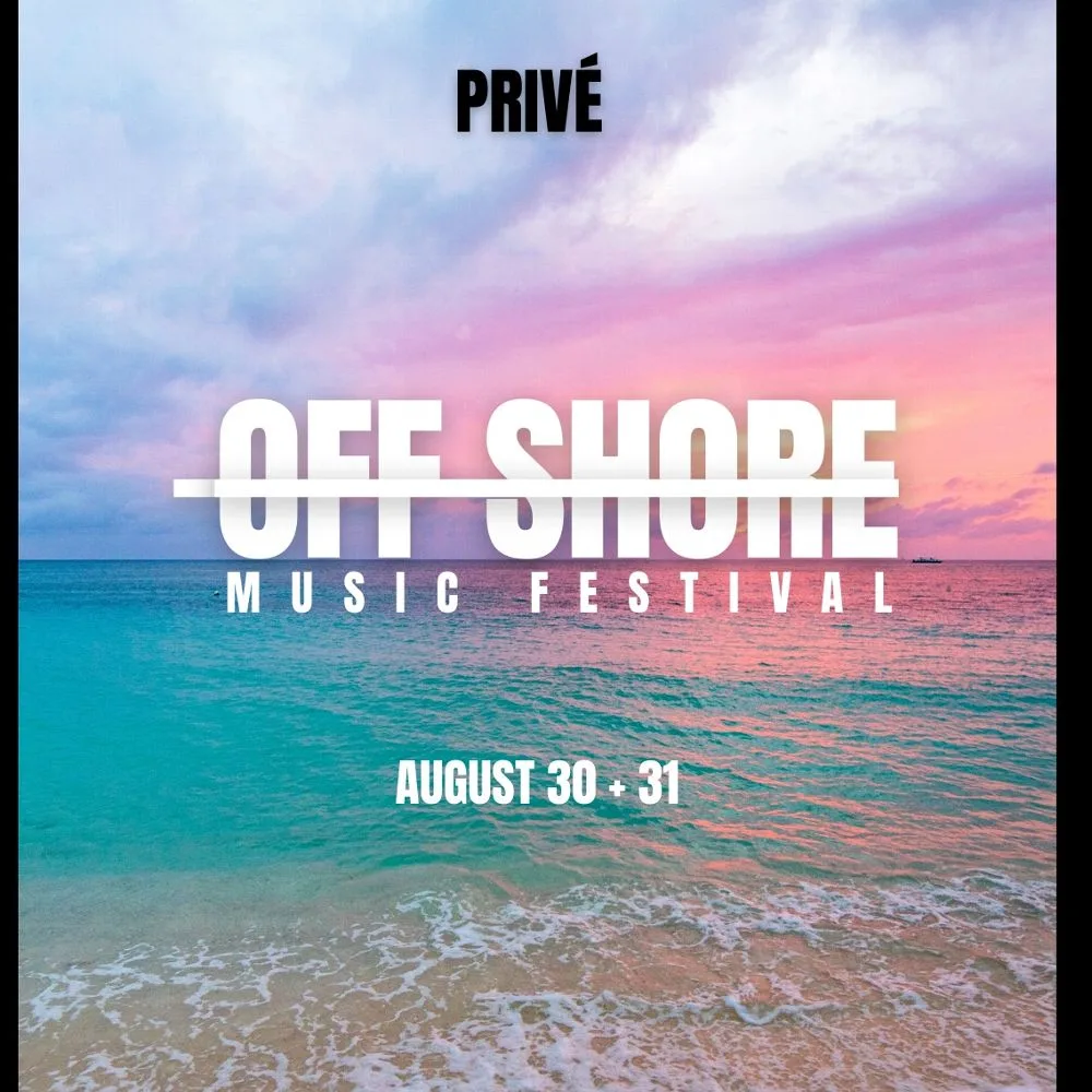 OFF SHORE MUSIC FESTIVAL — event flyer