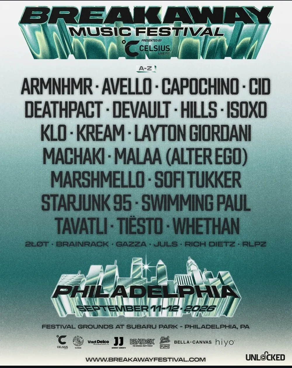 Breakaway Philadelphia — event flyer