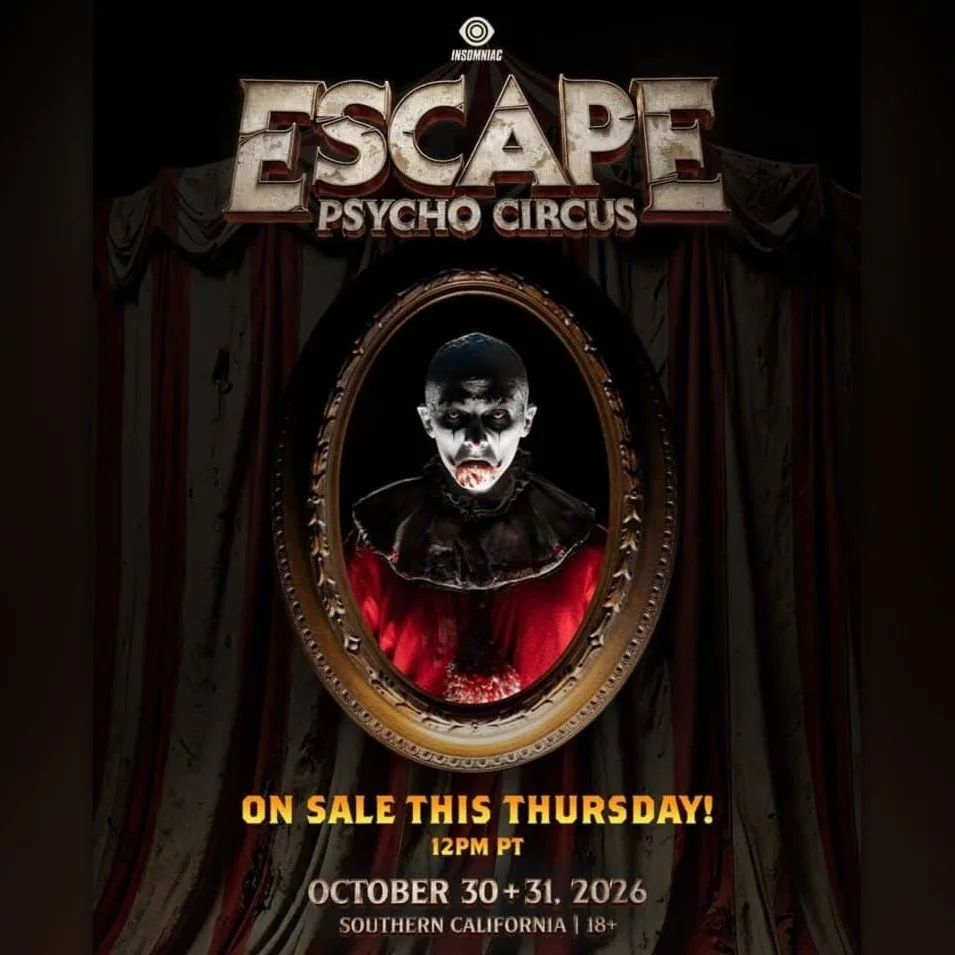 Escape Psycho Circus — event flyer