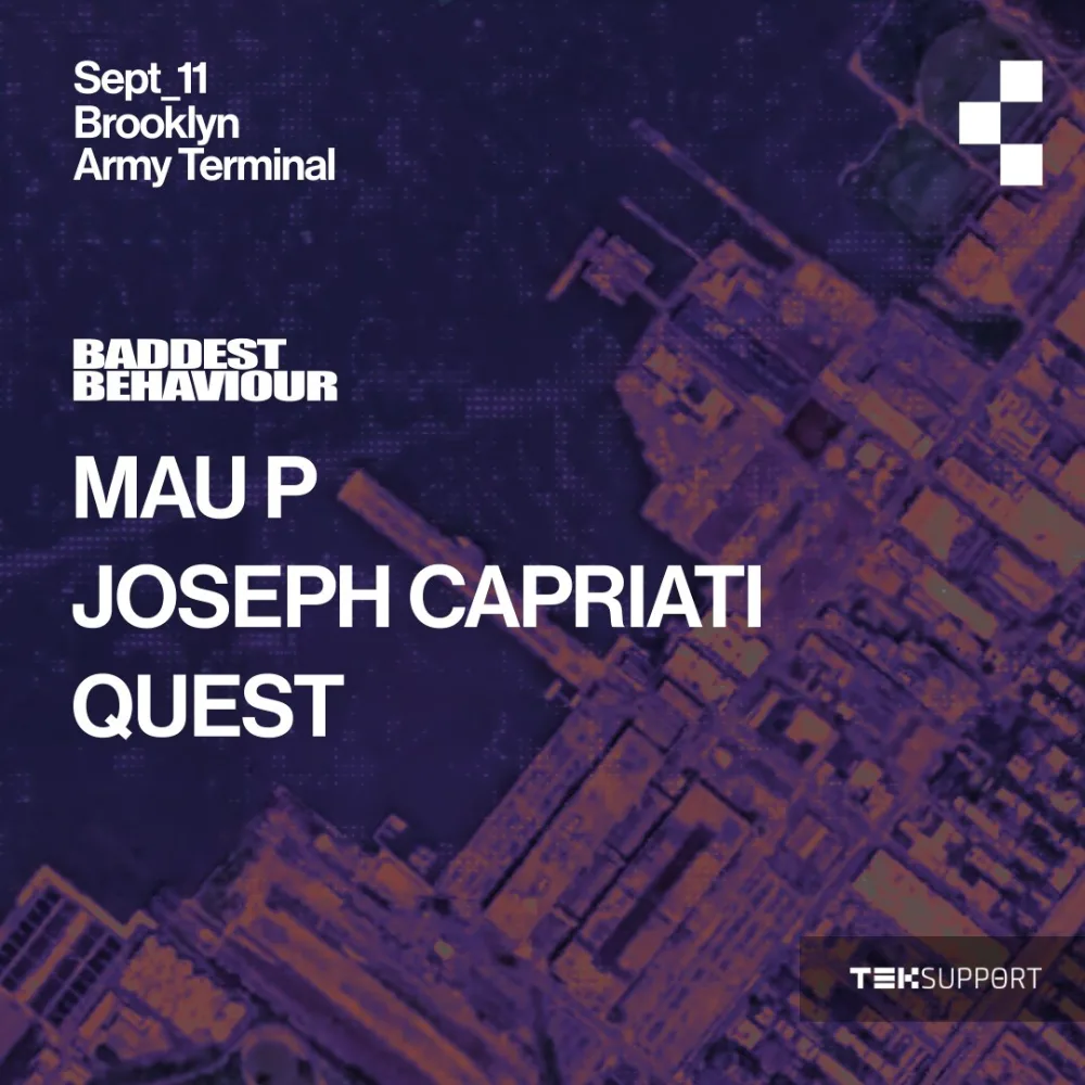 Teksupport — event flyer