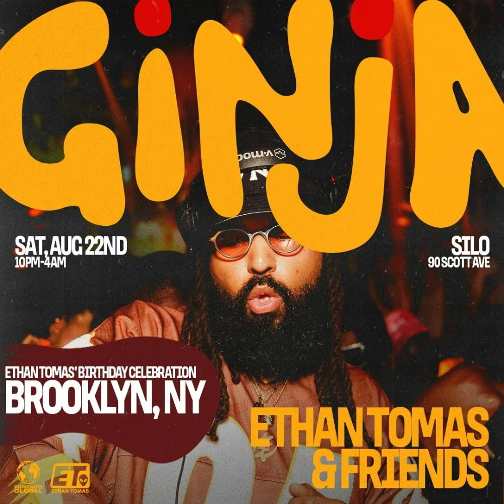 GiNjA, Ethan Tomas — event flyer