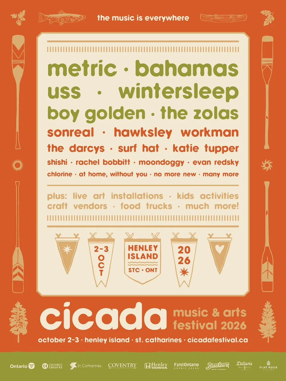 Cicada Music & Arts Festival — event flyer