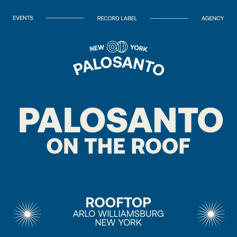Palosanto on the Roof — event flyer