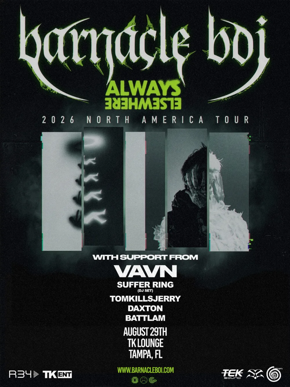 BARNACLE BOI - Always Elsewhere Tour — event flyer