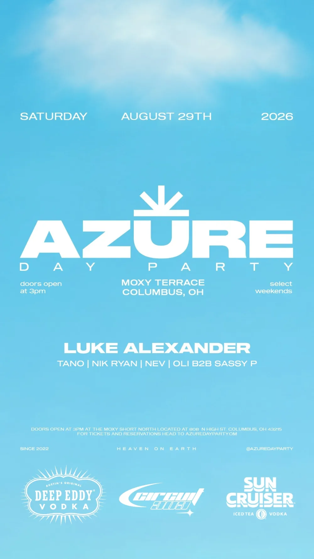 Luke Alexander — event flyer