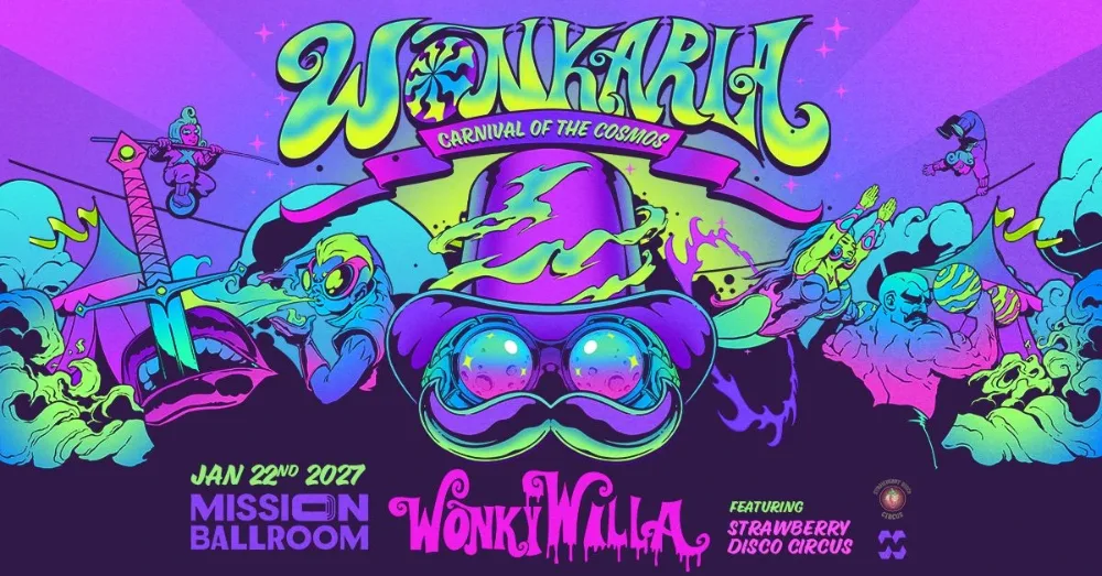 WonkyWilla — event flyer