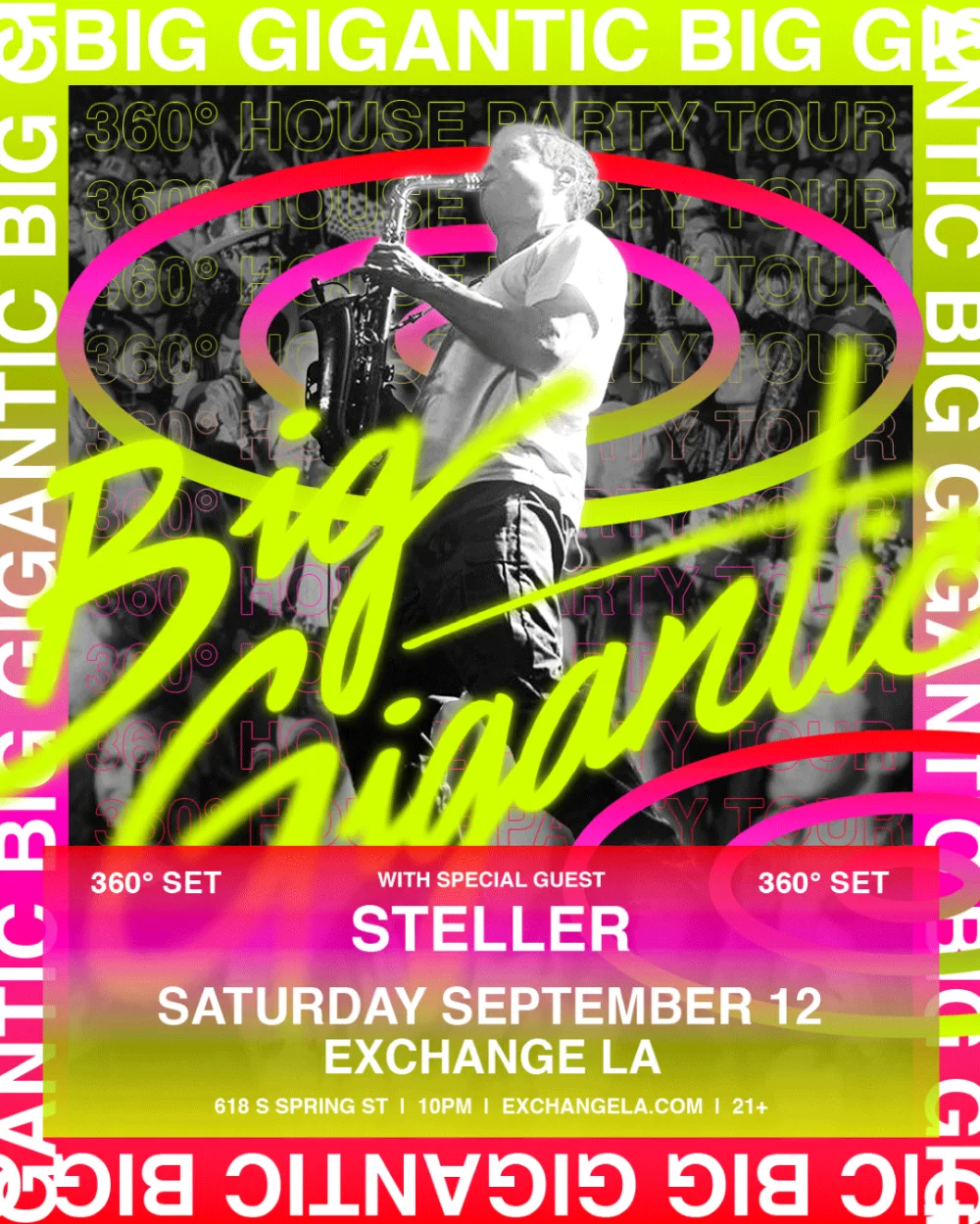 Big Gigantic, Steller — event flyer
