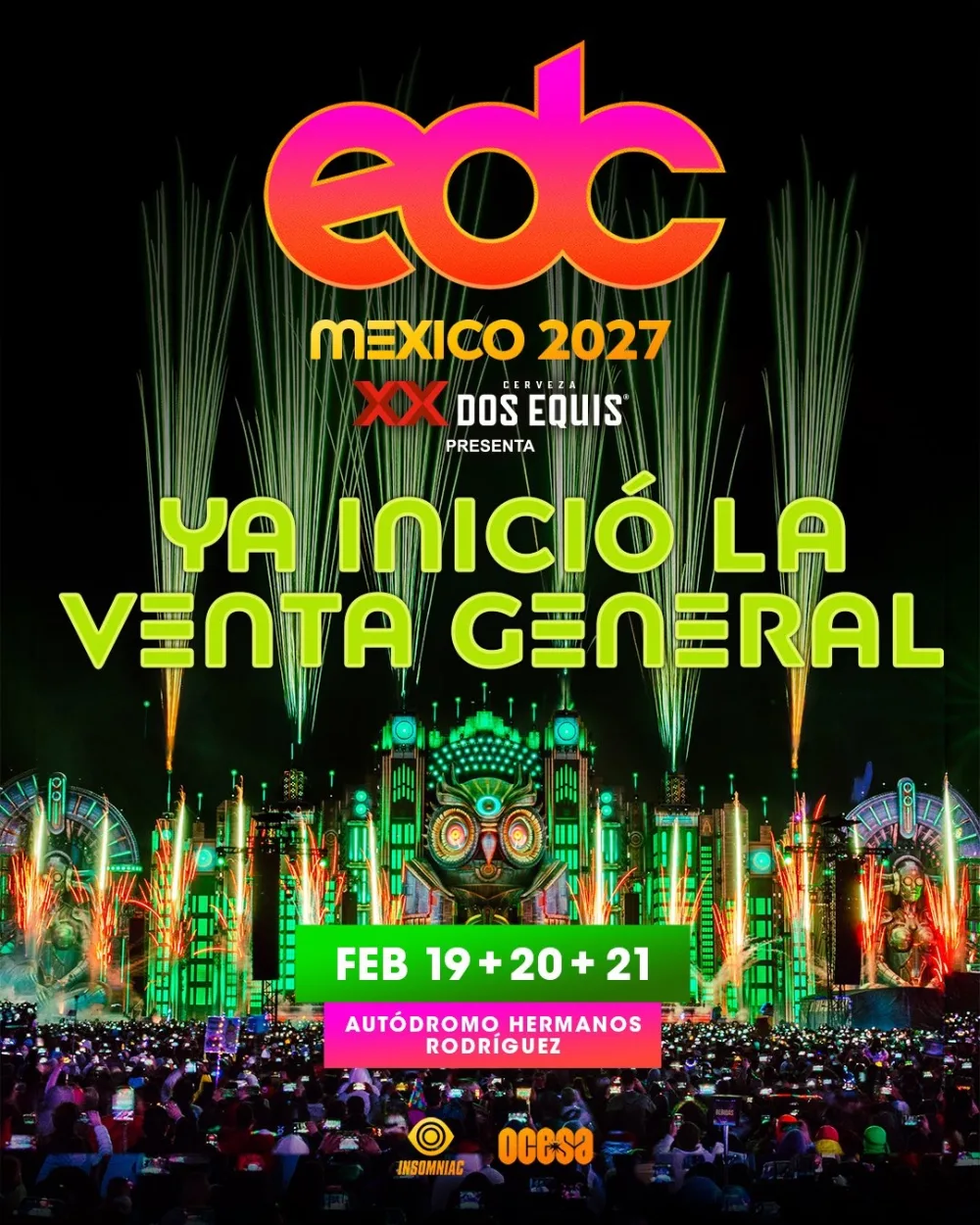 Electric Daisy Carnival Mexico (EDC) — event flyer
