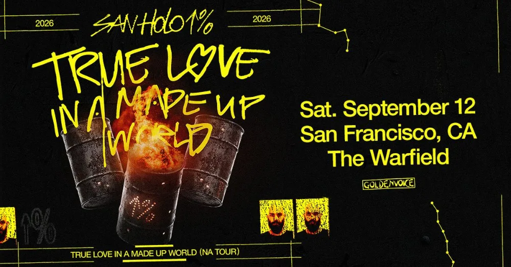 San Holo, Saka — event flyer