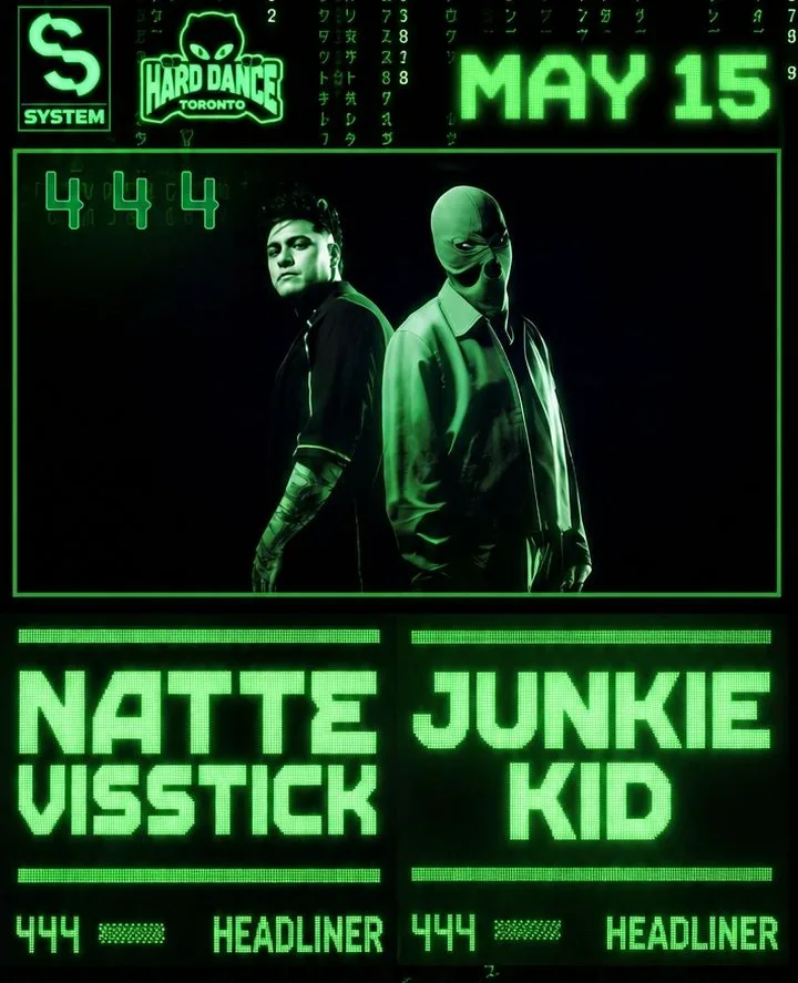 444: Natte Visstick & Junkie Kid flyer