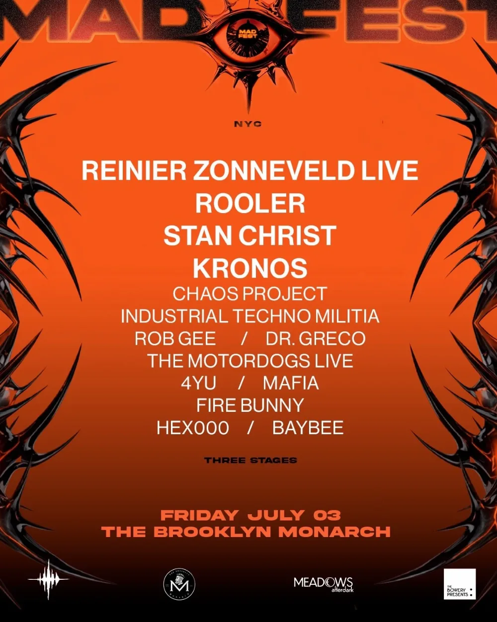 MAD FEST, Reinier Zonneveld – Brooklyn – Jul 3 | Edmtrain