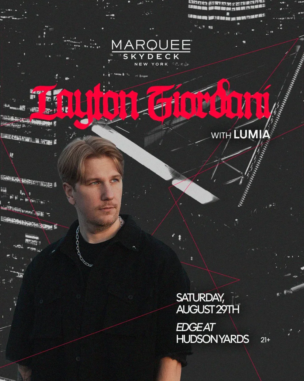 Layton Giordani — event flyer