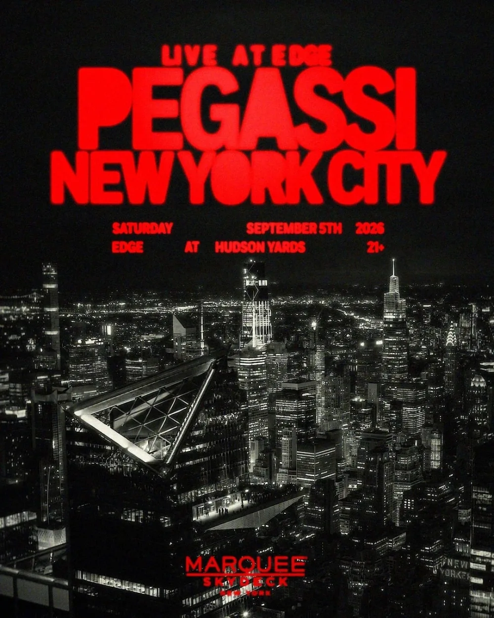 Pegassi — event flyer