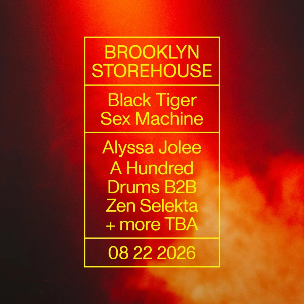Black Tiger Sex Machine, Alyssa Jolee, A Hundred Drums, Zen Selekta — event flyer