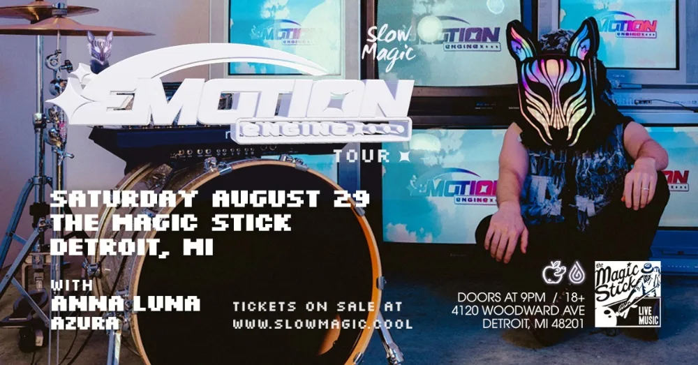 Slow Magic, anna luna, Azura — event flyer