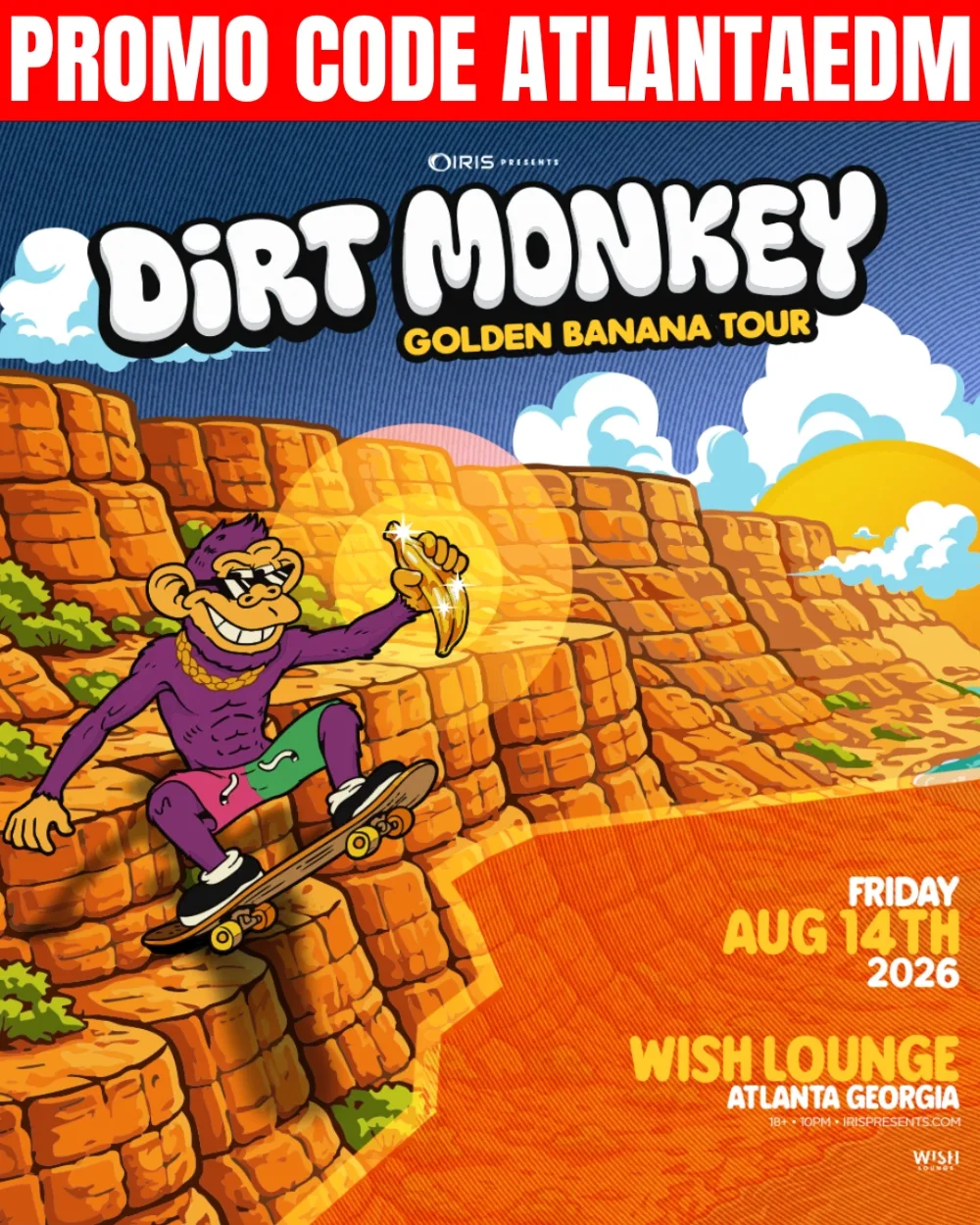 Dirt Monkey — event flyer