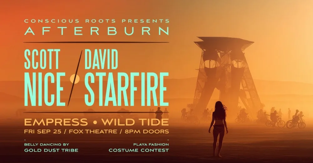 Scott Nice, David Starfire, EMPRESS (Denver), Wild Tide — event flyer