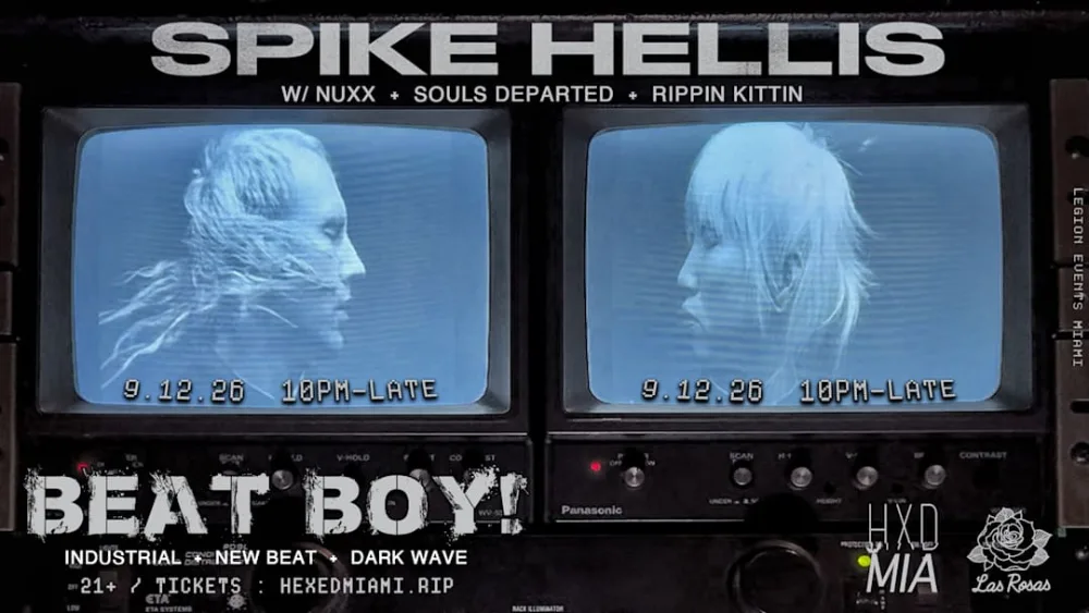 Spike Hellis, Nuxx, djrippinkittin, Shirl LeGion, Souls Departed — event flyer