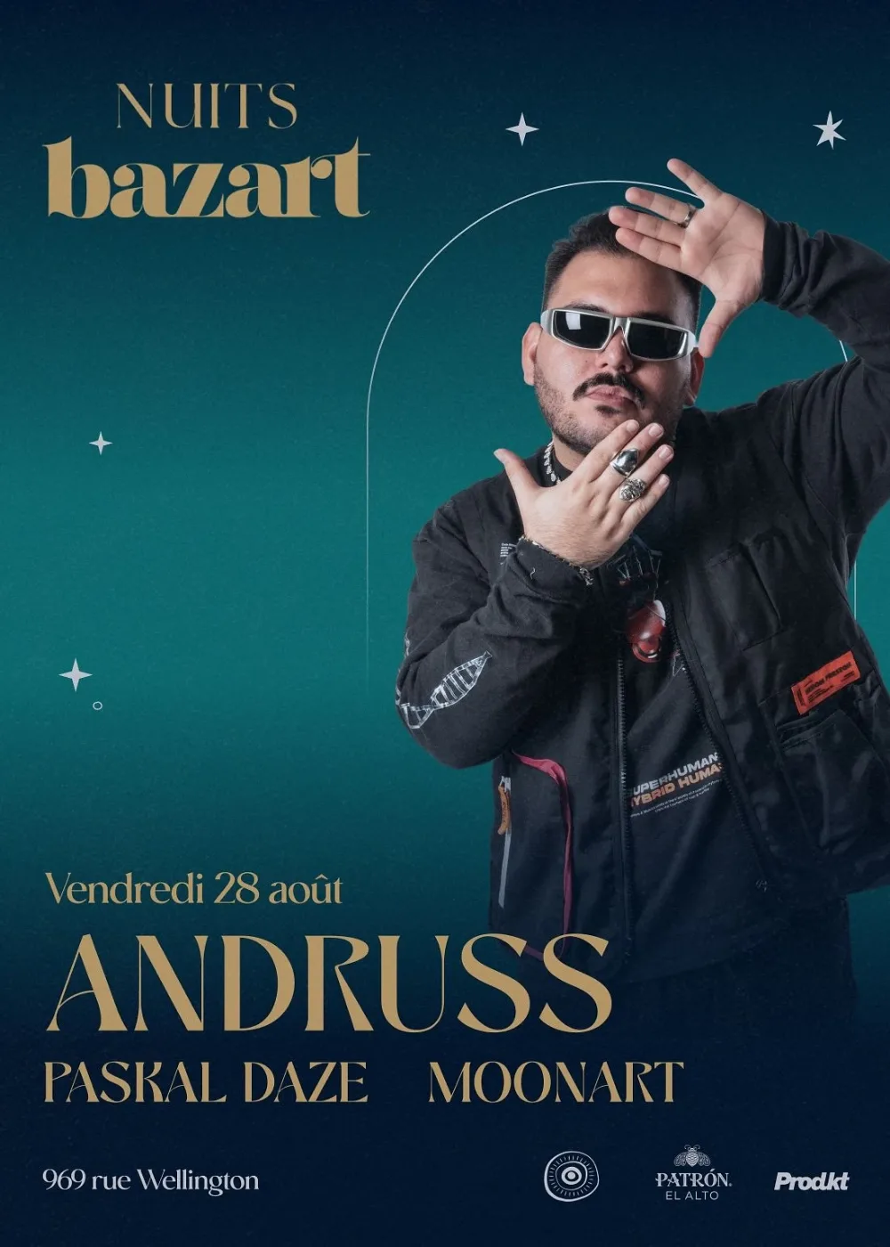 Andruss, Paskal Daze — event flyer