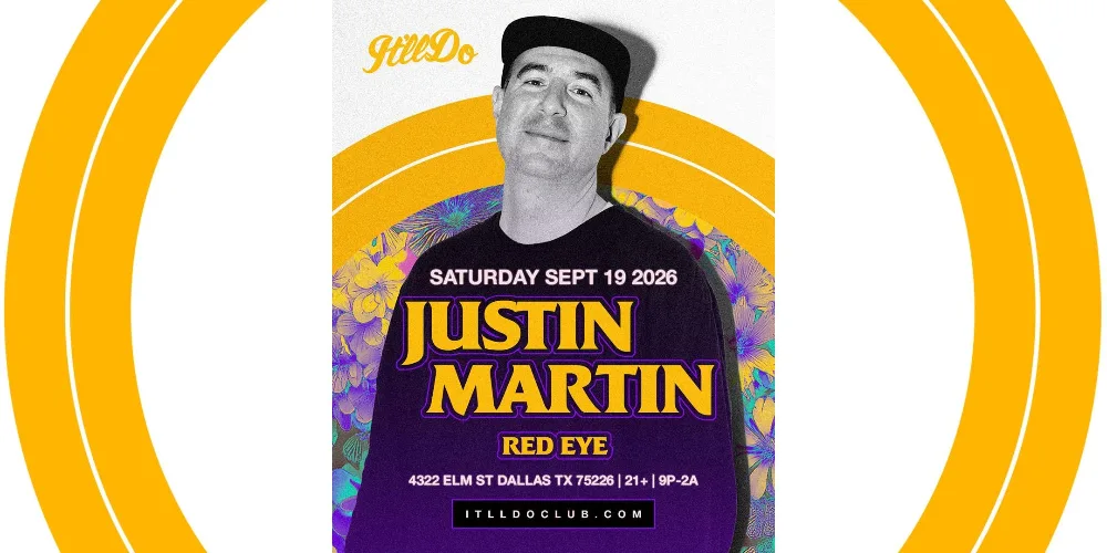 Justin Martin — event flyer
