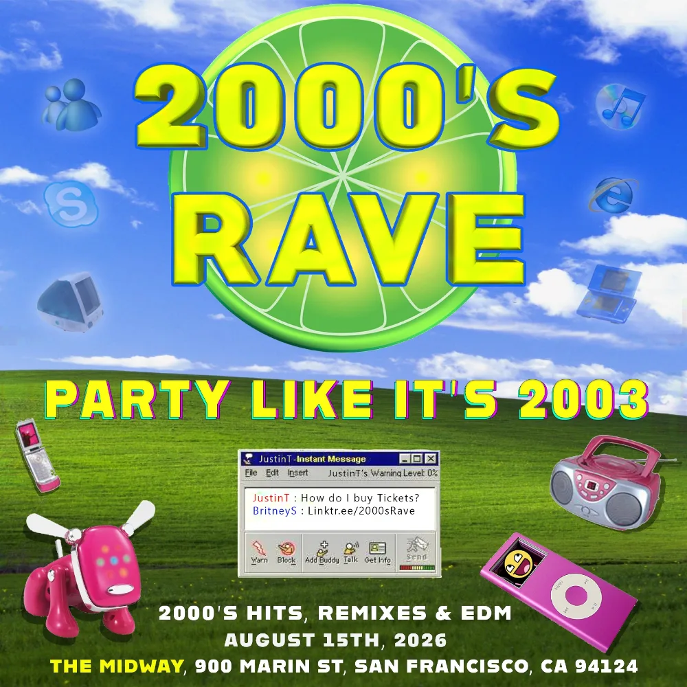2000s Rave — event flyer