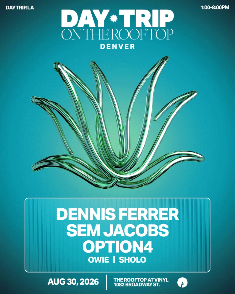Dennis Ferrer, Sem Jacobs, Option4 — event flyer