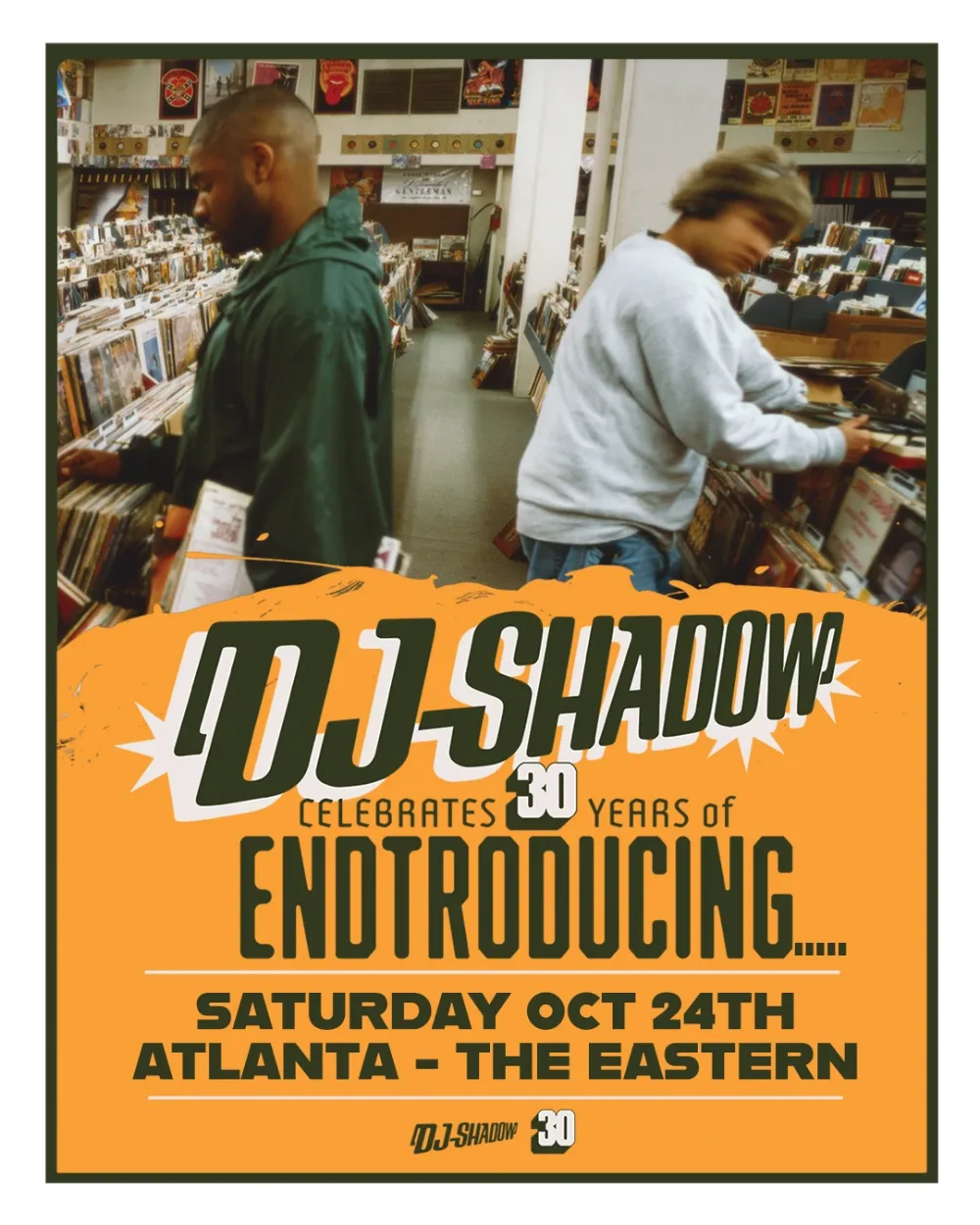 DJ Shadow — event flyer