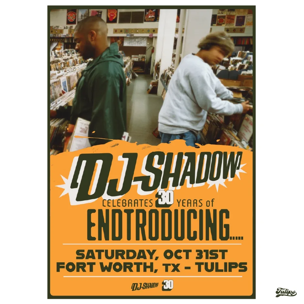 DJ Shadow — event flyer