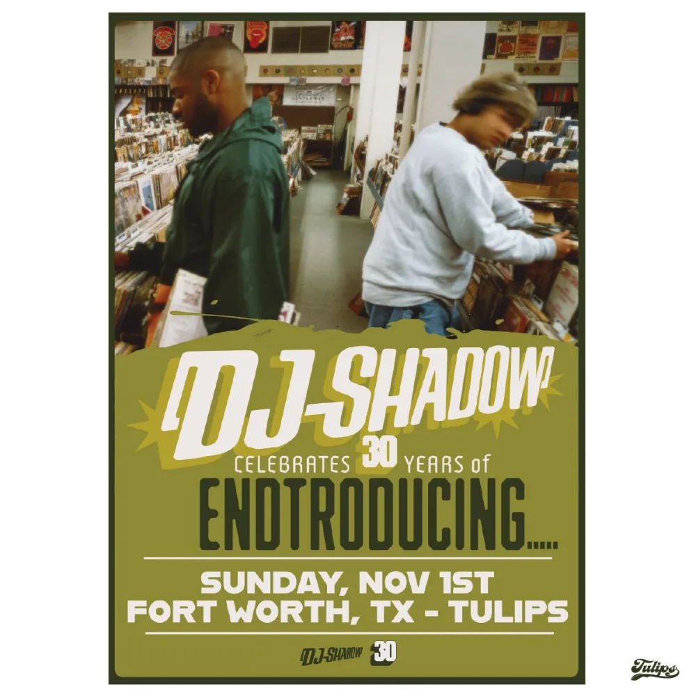 DJ Shadow — event flyer