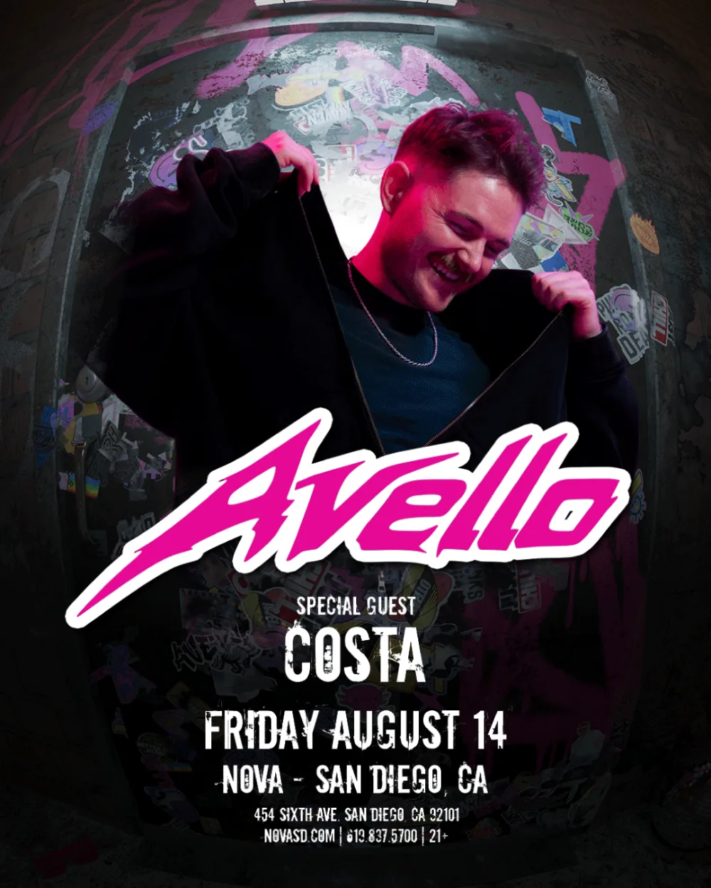 AVELLO — event flyer