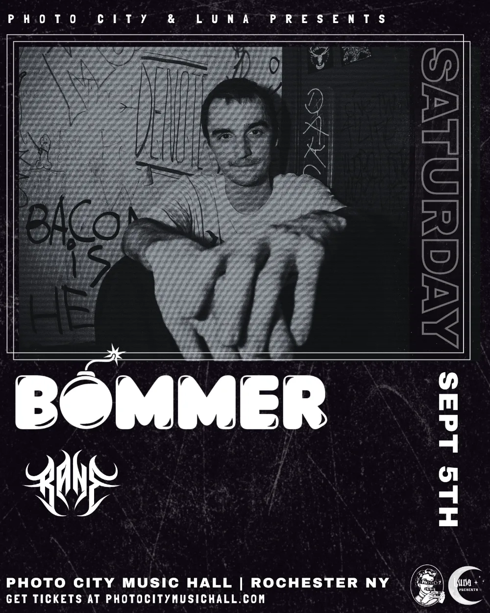 Bommer — event flyer