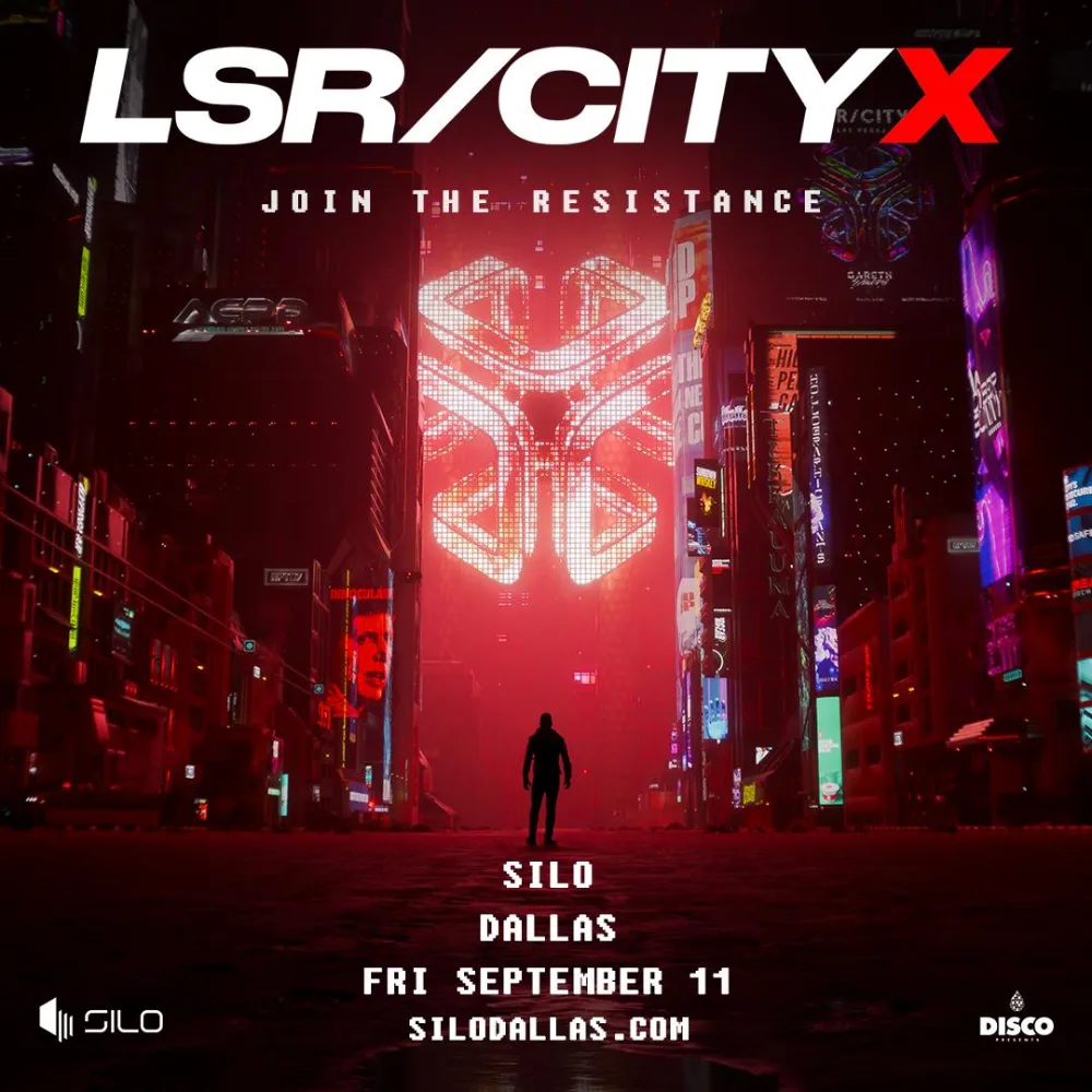 LSR/CITY X — event flyer