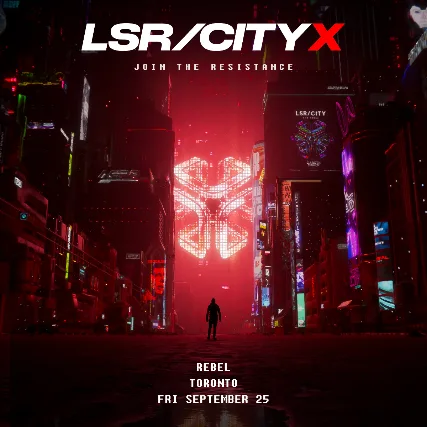 LSR/CITY X — event flyer