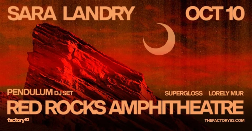 Sara Landry, Pendulum, Supergloss, Lorely Mur — event flyer