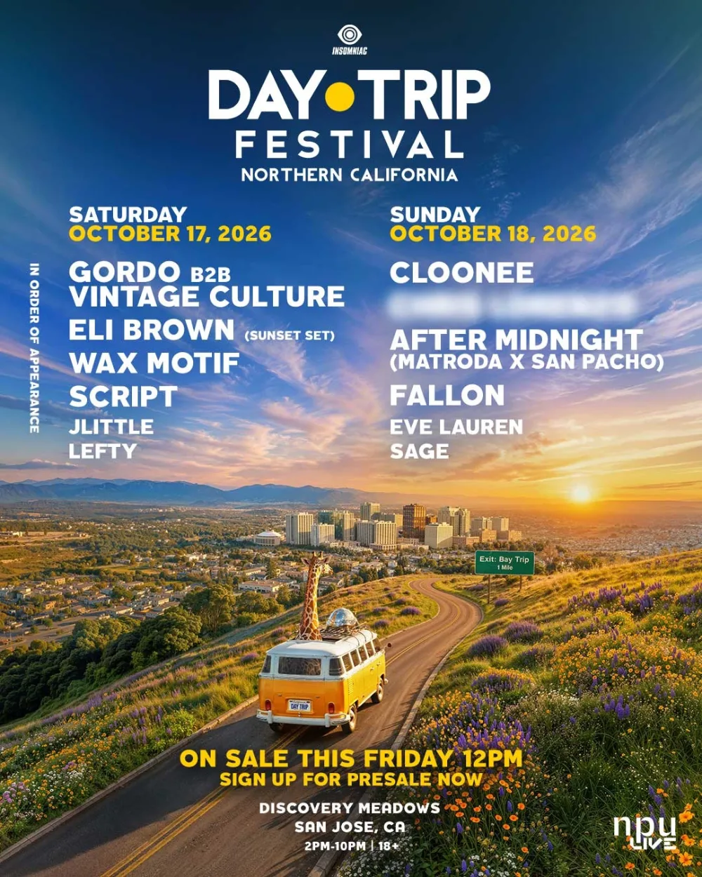 Day Trip Festival Norcal — event flyer