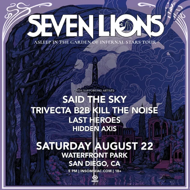 Asleep In The Garden Of Infernal Stars Tour — event flyer