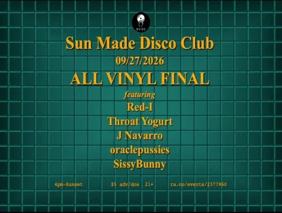 Sun Made Disco Club — event flyer