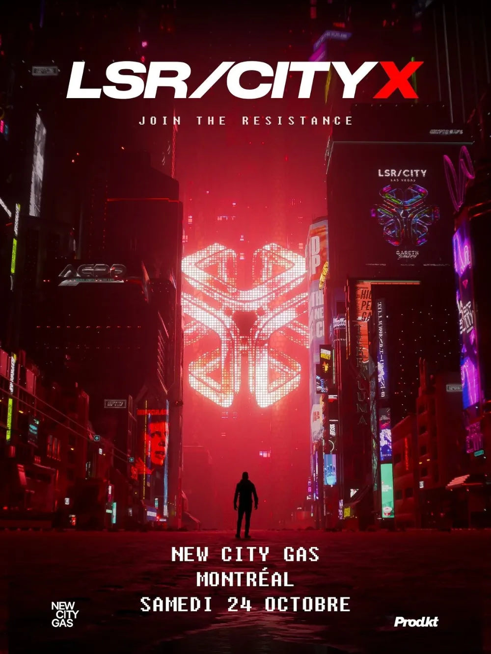 LSR/CITY X — event flyer