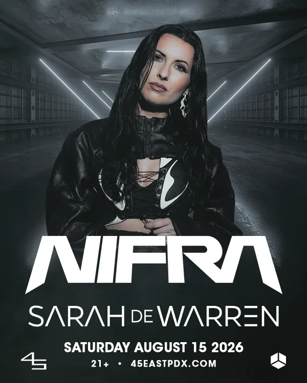 Nifra, Sarah de Warren — event flyer