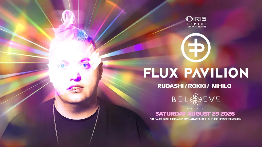 Flux Pavilion, Rudashi, Rokki, Nihilo — event flyer