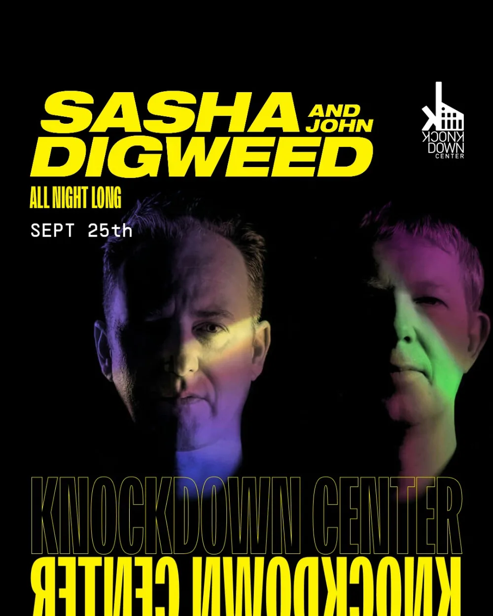 John Digweed All Night Long — event flyer