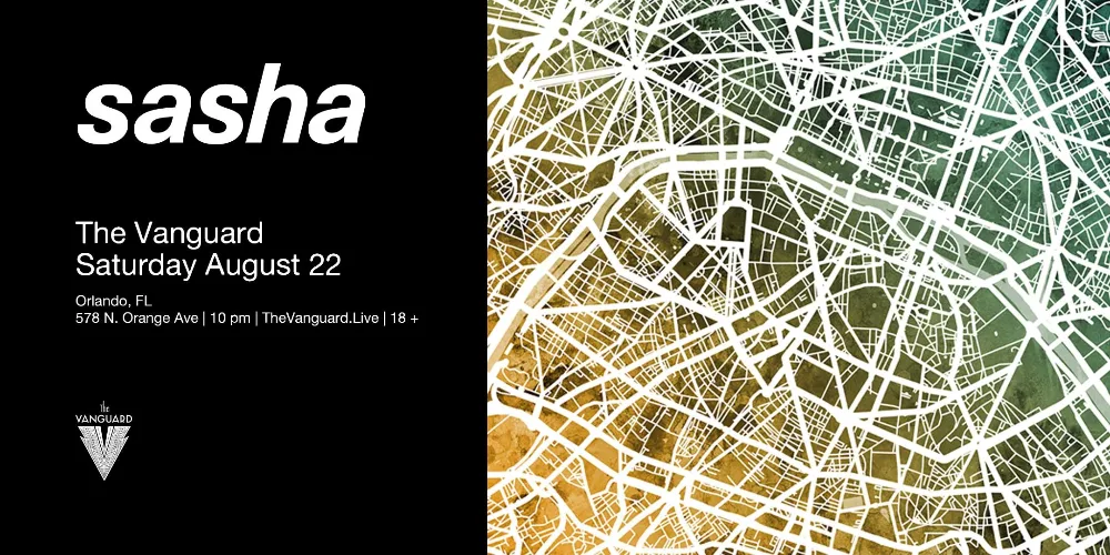 Sasha — event flyer