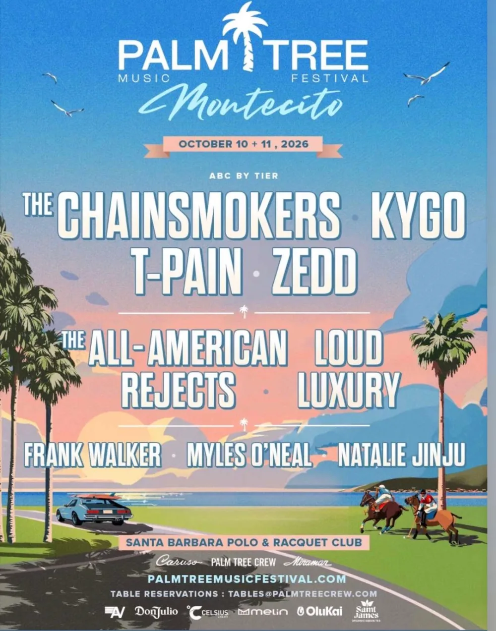 Palm Tree Music Festival — event flyer
