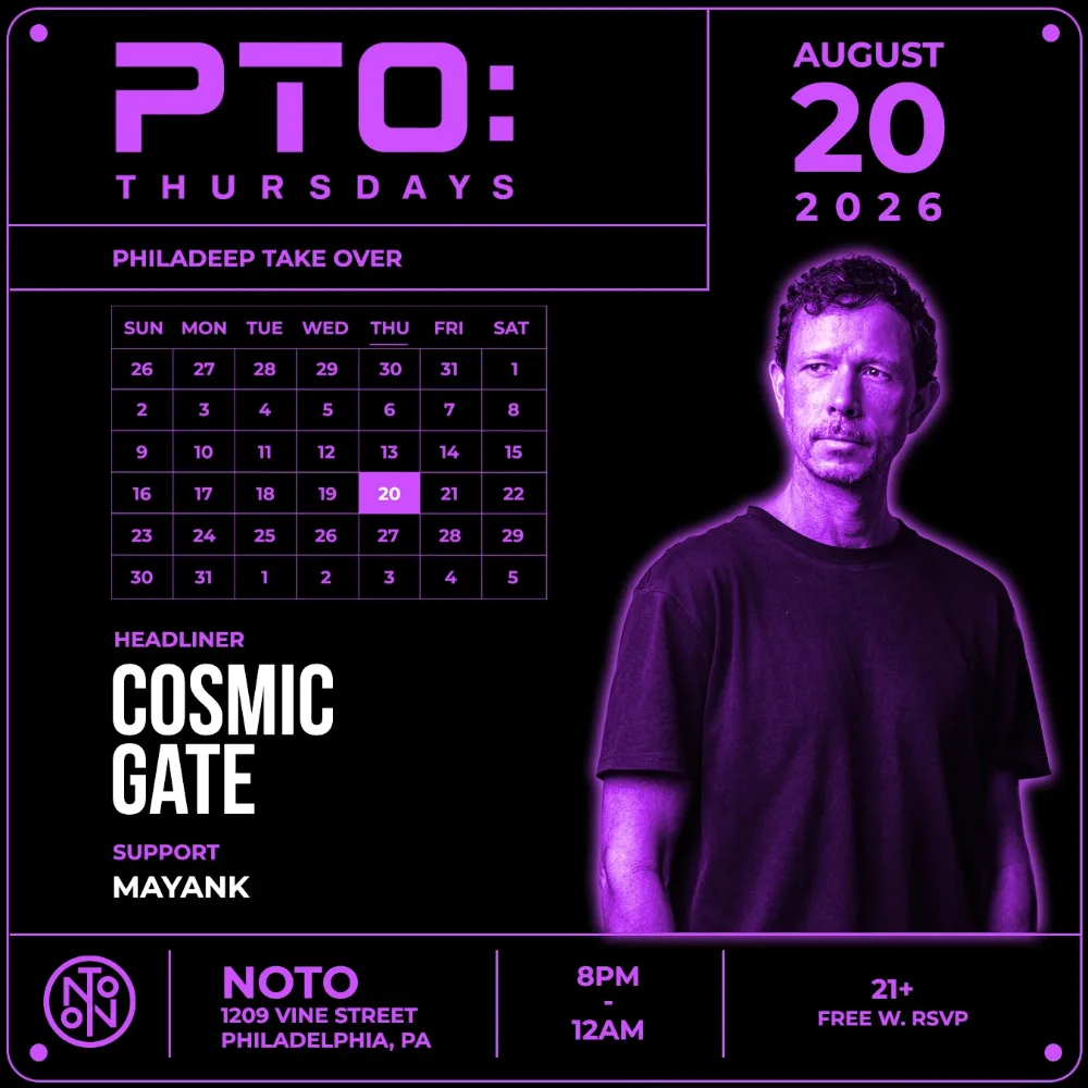 PTO Thursdays — event flyer