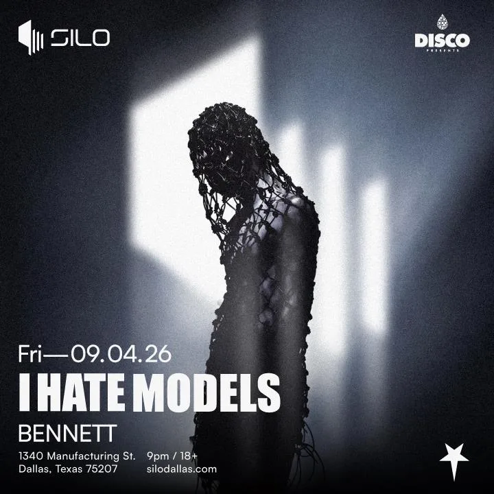 I Hate Models, BENNETT — event flyer
