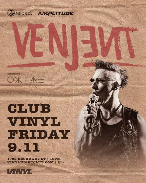 Venjent — event flyer