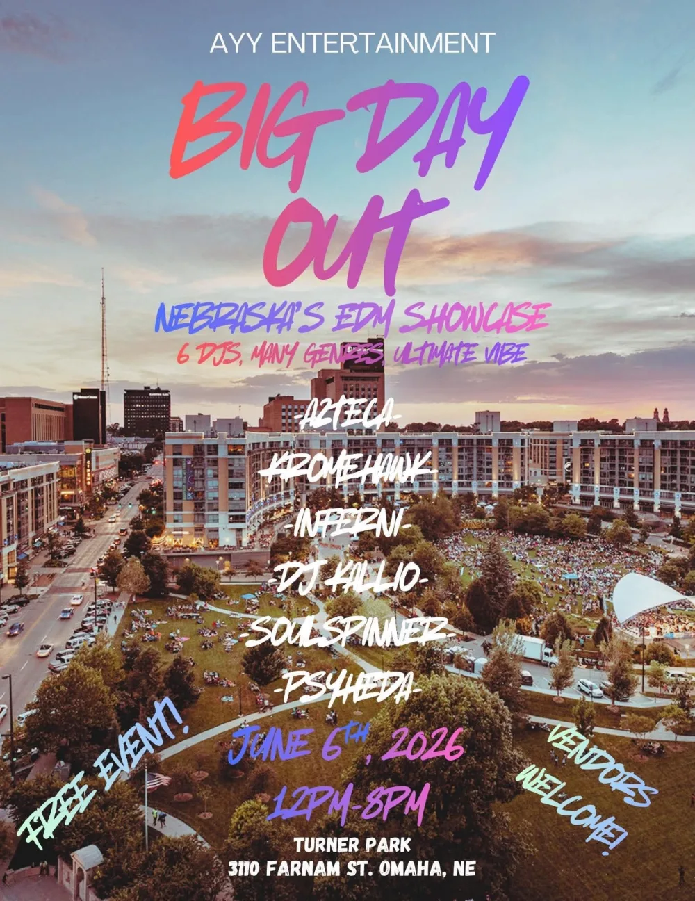 Big Day Out — event flyer