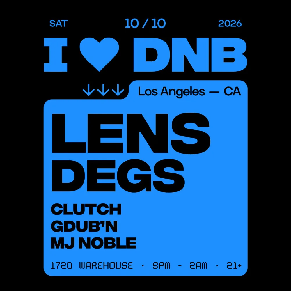 I LOVE DNB — event flyer
