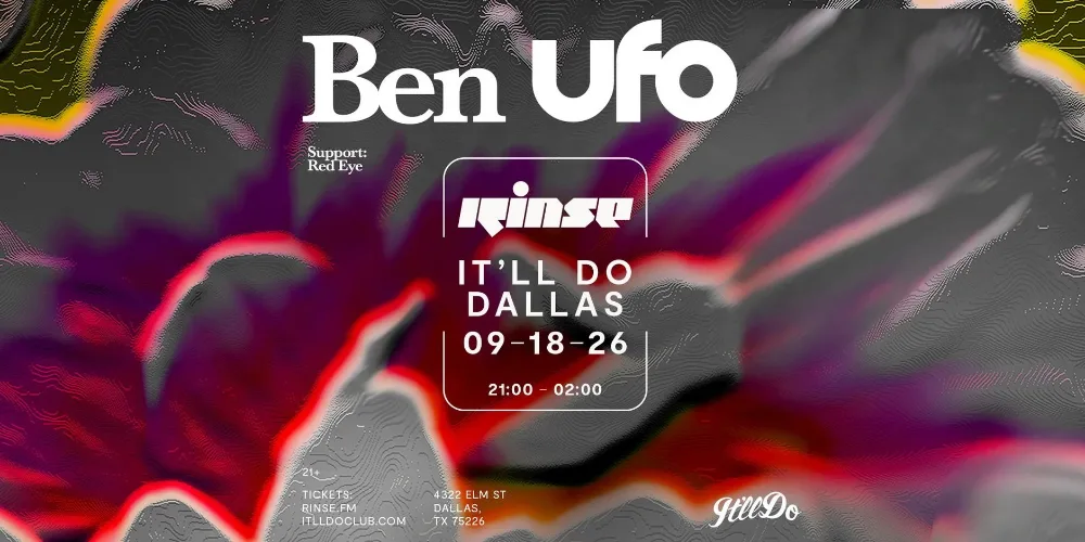 Ben UFO — event flyer