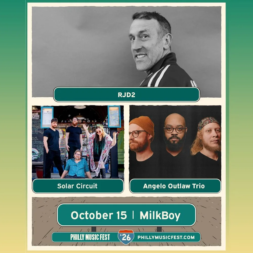 RJD2, Solar Circuit, Angelo Outlaw — event flyer